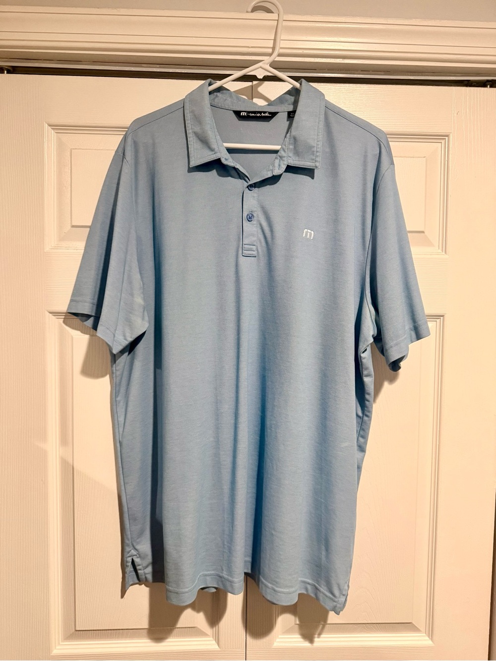 Travis Mathew Blue Short-Sleeve Polo